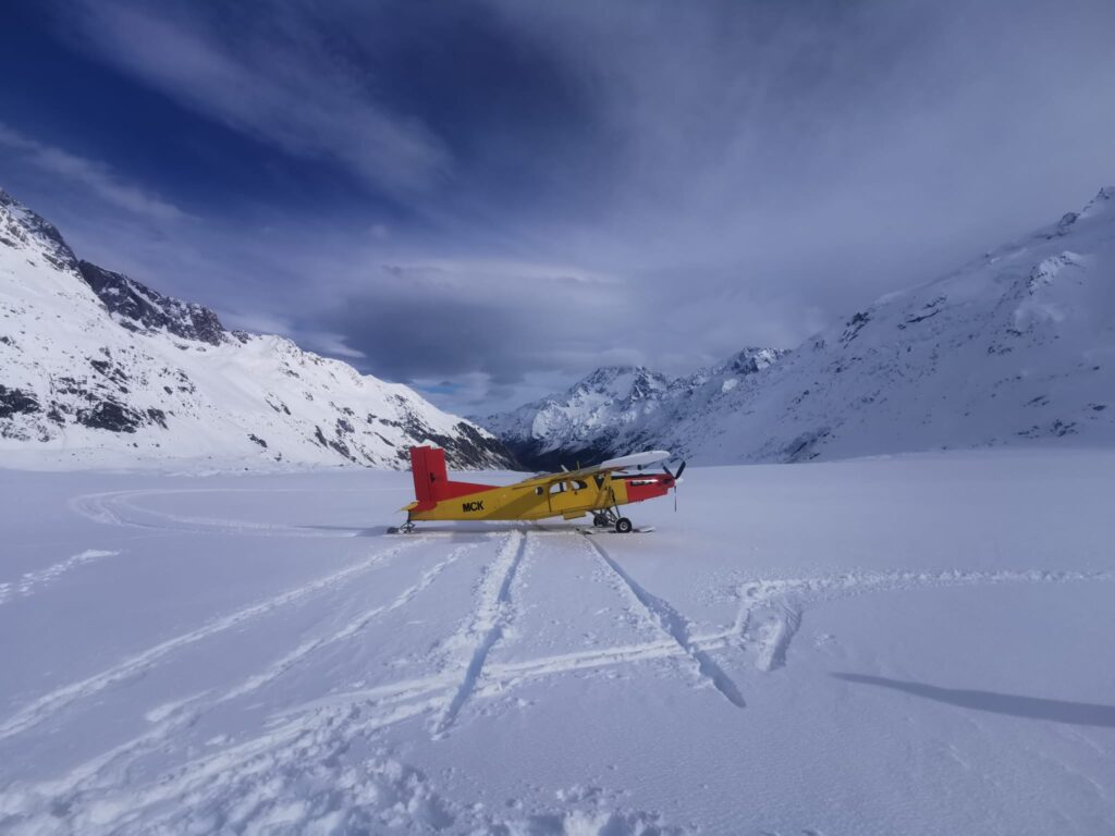 Ski plane - Tasman Glacier, Mt Cook