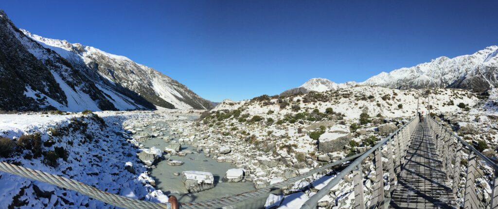 Hooker Valley Track Swing Bridge - Mt Cook